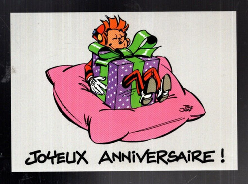 Carte postale spirou joyeux - carte,
