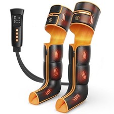 ITCPRL LEG MASSAGER WITH HEAT AND COMPRESSION FOOT CALF & THIGH MASSAGE - BLACK