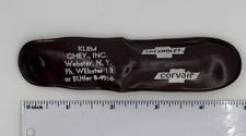 Vtg KLEM Chevrolet Corvair Avon Nail Clipper, Chevy Dealer Promo, Circa 1960s