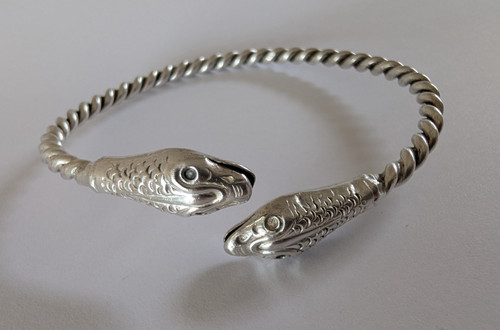 Ancien bracelet jonc - bracelet, torsadÉ