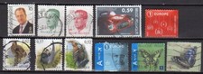 Lot de 11 timbres oblitérés de Belgique