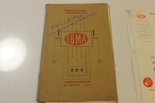 Ancien catalogue ebma lettre - ancien, +