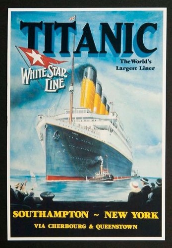 Affiche poster bateau paquebot - bateau,