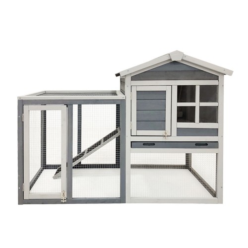 Clapier lapin gris espace - lapin,