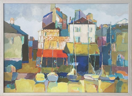 Original painting honfleur - painting,