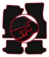 Tapis de sol en Velours noir pour Honda CRX DelSol 1992-1997 set 4-pcs