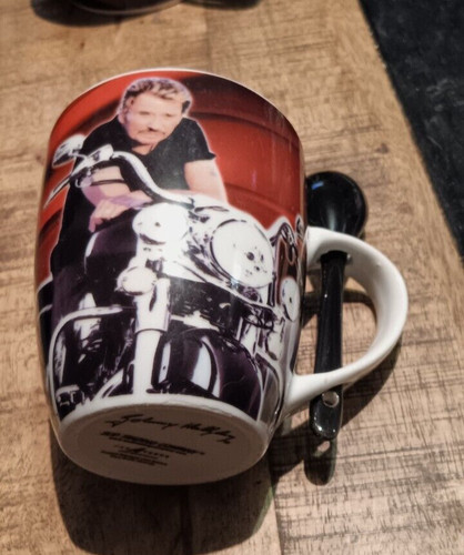 Johnny hallyday mug harley - johnny,