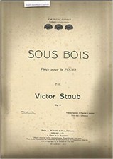 SOUS BOIS PIECE POUR LE PIANO
