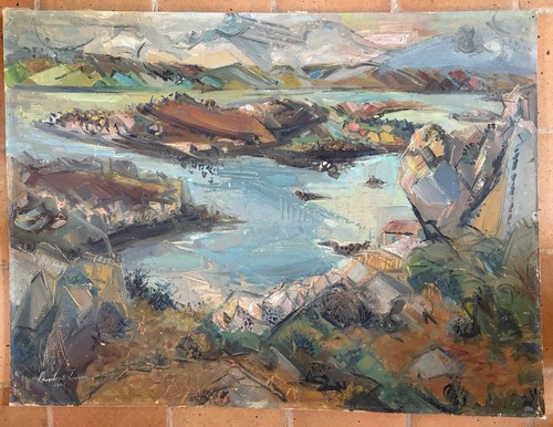 Tableau huile sur - huile,