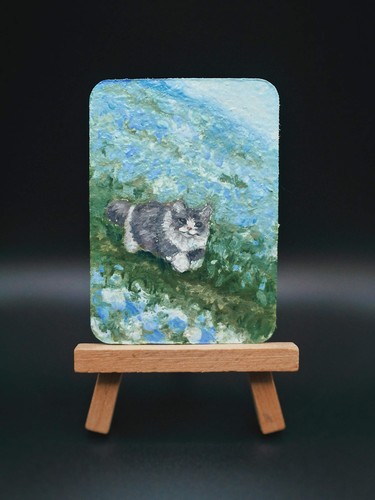 Aceo carte originale - -, chat
