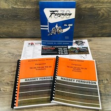 Harry Massey Ferguson To-30 Tractor Service Repair Parts Operators Manual Set