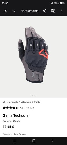 Gants moto alpinestars - gants,