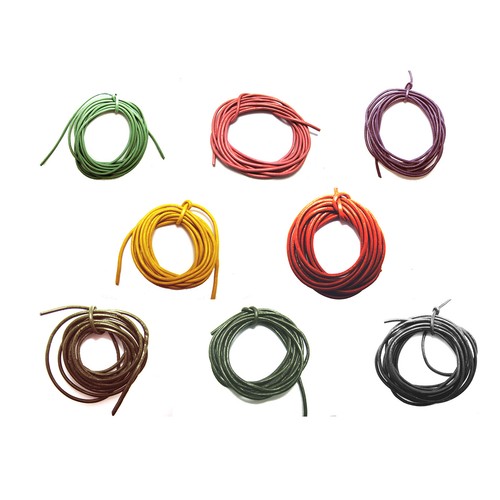 Lacet cuir fil rond - fil,