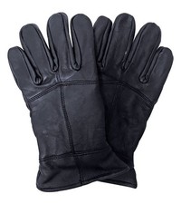 Homme Gants Cuir en Noir |