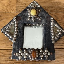 Miroir Berbère Marocain triangulaire bois