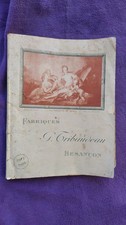 Catalogue du jeweler watchmoger G. Tribaudeau Besançon 1913-1914 + papers