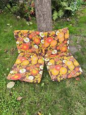 Coussins de jardin pliants Vintage, motif floral 70-80's