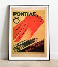 Poster vintage - Pontiac 6  (REPRODUCTION)