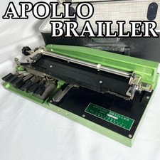 Apollo Brailler Typewriter Braille Machine Color Green Used from Japan