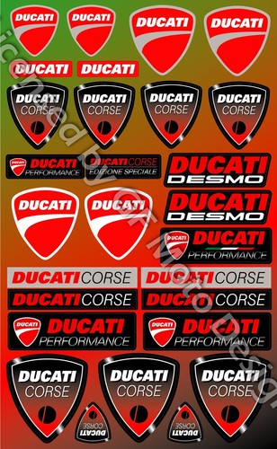 Ducati corse autocollants moto - corse,