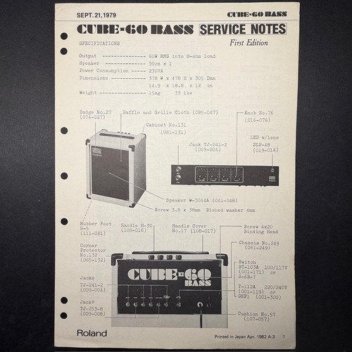 Vintage roland cube bass - roland,