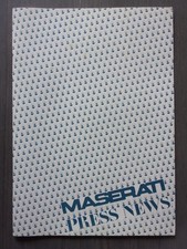 MASERATI 430 SALOON BITURBO orig 1986 Press News Brochure - English/Fr/Ger