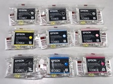 T096 96 Ink Cartridges Compatible for Epson Stylus Photo R2880 Printer | 9 Pack