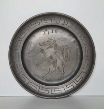 Ancienne assiette en étain