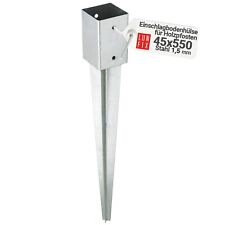 Douille de sol à impact 45 x 45 mm pour poteaux en bois support de poteau gal...