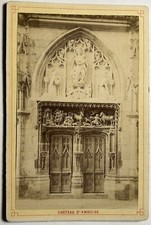 FRANCE Château de Blois entrance door c1900 vintage photo albumin
