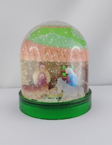 Boule neige crèche étable - neige,