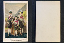 Gratl, Innsbruck, Austria folk costumes, Tyrol, shepherd boys, children shepherds