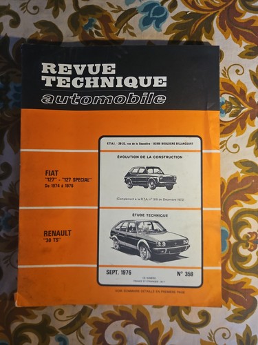 Revue technique automobile - revue,