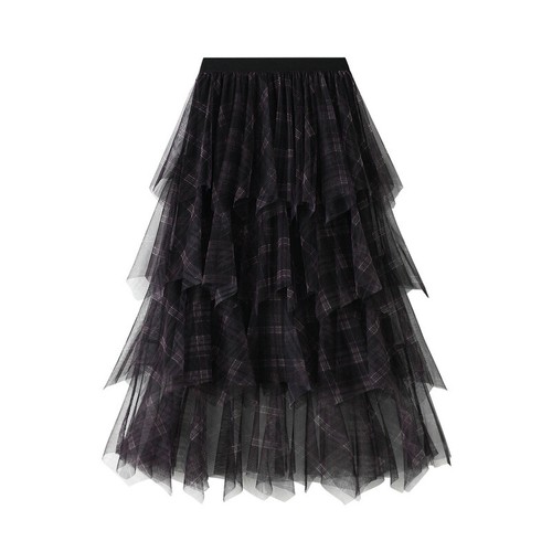 Femme carreaux jupe tulle - carreaux,
