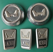 BULK LOT HONDA LN360 N360 EMBLEM BADGES AND WHEEL CENTRES