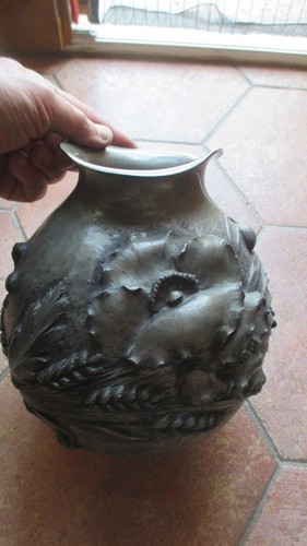 Vase étain art - vase,