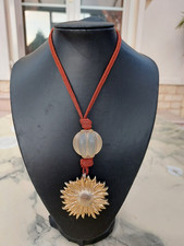 BEAU COLLIER PENDENTIF SOLEIL