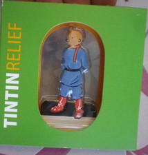 Tintin  figurine métal - au