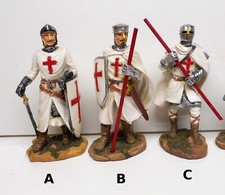 figurine, croisé; chevalier