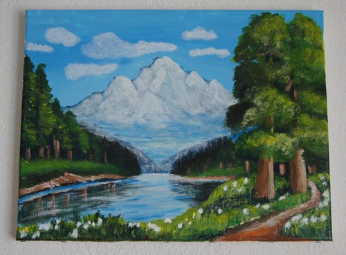 Tableau peinture acrylique - tableau,