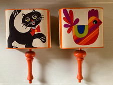 Paire appliques murale bois