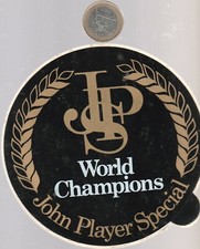 Autocollant. Cigarette. Automobile. F1.  JPS WORLD CHAMPIONS