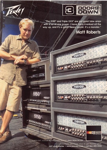 Peavey tube amps print - ad, matt
