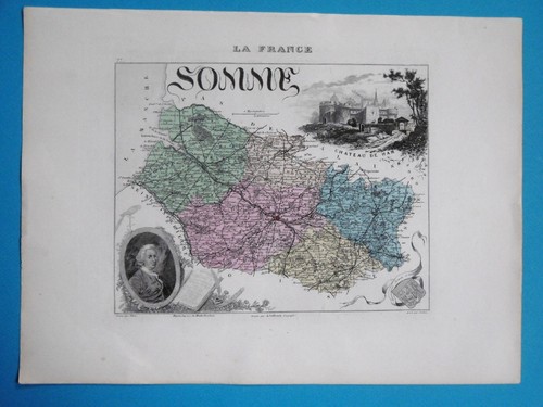 Somme carte géographique - somme,