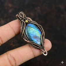 Pendentif marquise en cuivre