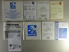 Board Folder + Operating Instructions Caravans Knaus Azur, Trend, Sirocco, Eurostar '89