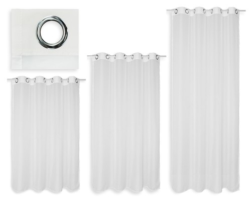 Voile rideau emotion blanc - voile,