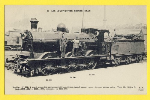 Cpa france locomotive - cpa, belge