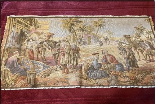 Vintage belgium tapestry rug - vintage,