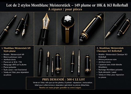 Lot stylos montblanc - 2,
